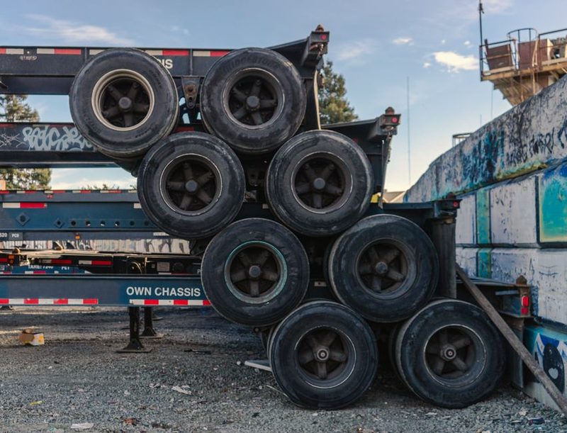 Roll-off container on a Chicago job